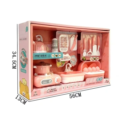 Bộ Đồ Chơi Nấu Ăn Nhà Bếp Cho Bé – Cắt Trái Cây, Mô Phỏng Bữa Ăn, Nhập Vai Giá 165k 2