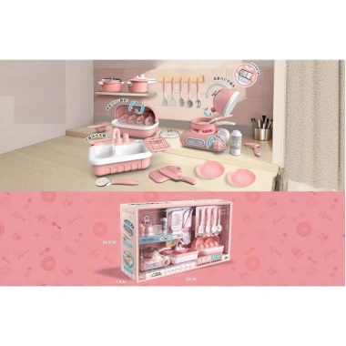 Bộ Đồ Chơi Nấu Ăn Nhà Bếp Cho Bé – Cắt Trái Cây, Mô Phỏng Bữa Ăn, Nhập Vai Giá 165k 4
