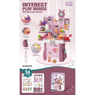 Bộ Đồ Chơi Nấu Ăn Nhà Bếp Cho Bé – Cắt Trái Cây, Mô Phỏng Bữa Ăn, Nhập Vai Giá 165k 5