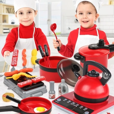 Bộ Đồ Chơi Nấu Ăn Nhà Bếp Dùng Pin Cắt Trái Cây Giá 57.100 VNĐ Bé Gái và Bé Trai 7