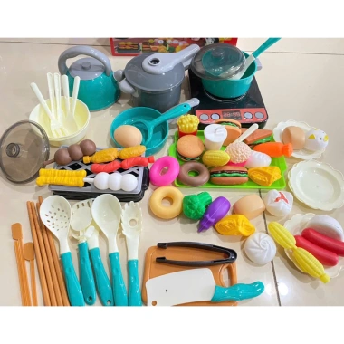 Bộ Đồ Chơi Nấu Ăn Nhà Bếp Giáo Dục Thông Minh - Nướng Thịt, Giá 115.000 VND