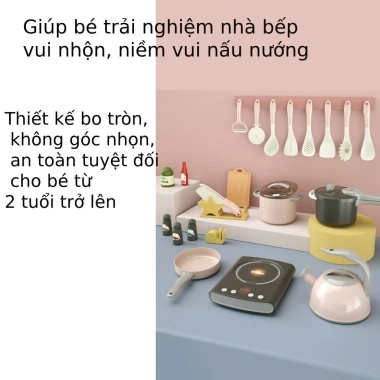 Bộ đồ chơi nấu ăn nhà bếp mô phỏng thực tế - Rau củ cắt 2.025, giá 55.000 3