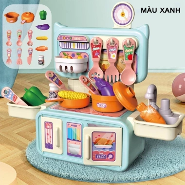 Bộ Đồ Chơi Nấu Ăn Nhà Bếp Trẻ Em Bồn Rửa Chén Có Xả Nước Giá Chỉ 80.000₫
