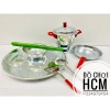 Bộ đồ chơi nấu ăn nhôm 12 món cho bé nấu nướng, cắt thái hoa quả, giá ưu đãi 94.000đ 4