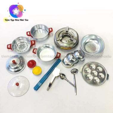 Bộ Đồ Chơi Nấu Ăn Nhôm Cao Cấp cho Bé Gái Bộ Lớn Nhiều Món Nhiều Dụng Cụ Giá Ưu Đãi 79.000 VND 2
