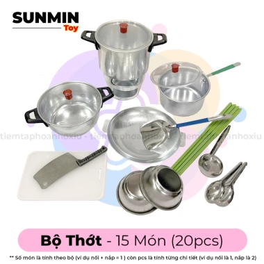 Bộ Đồ Chơi Nấu Ăn Nhôm Cao Cấp cho Bé Gái Bộ Lớn Nhiều Món Nhiều Dụng Cụ Giá Ưu Đãi 79.000 VND 7