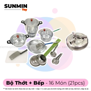 Bộ Đồ Chơi Nấu Ăn Nhôm Cao Cấp cho Bé Gái Bộ Lớn Nhiều Món Nhiều Dụng Cụ Giá Ưu Đãi 79.000 VND 8