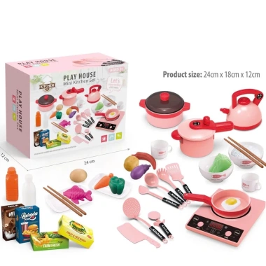 Bộ Đồ Chơi Nấu Ăn Playhouse 36 Chi Tiết - Bếp Đèn LED, Giá Chỉ 139.000₫ 2
