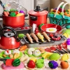 Bộ Đồ Chơi Nấu Ăn Temi Nhà Bếp - Quà Tặng Bé, Mô Phỏng Cắt Trái Cây, Giá Giảm 146k 2