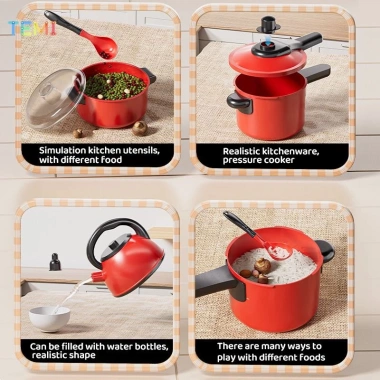 Bộ Đồ Chơi Nấu Ăn Temi Nhà Bếp - Quà Tặng Bé, Mô Phỏng Cắt Trái Cây, Giá Giảm 146k