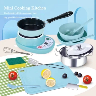 Bộ Đồ Chơi Nấu Ăn Thật 22 Chi Tiết An Toàn Cho Bé - Mini Nhà Bếp - Giá Chỉ 250k 3