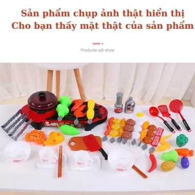 Bộ Đồ Chơi Nấu Ăn Tiệc Nướng Hàn Quốc BBQ, Nhà Bếp Thịt Nướng Cho Bé 100k 2