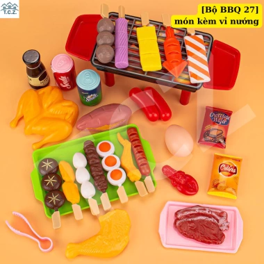 Bộ Đồ Chơi Nấu Ăn Tiệc Nướng Hàn Quốc BBQ, Nhà Bếp Thịt Nướng Cho Bé 100k 10