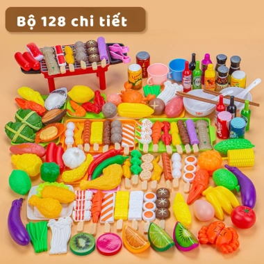 Bộ đồ chơi nấu ăn tiệc nướng Hàn Quốc BBQ siêu đẹp cho bé - Giá chỉ 59.000đ
