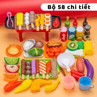 Bộ đồ chơi nấu ăn tiệc nướng Hàn Quốc BBQ siêu đẹp cho bé - Giá chỉ 59.000đ