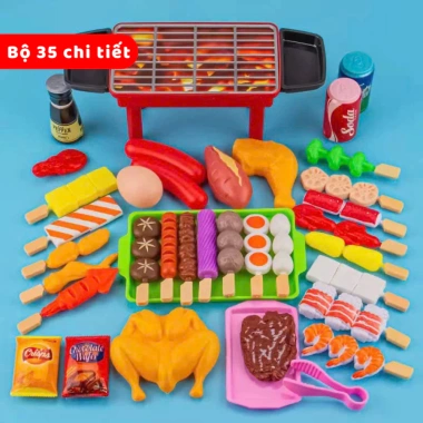 Bộ đồ chơi nấu ăn tiệc nướng Hàn Quốc BBQ siêu đẹp cho bé - Giá chỉ 59.000đ