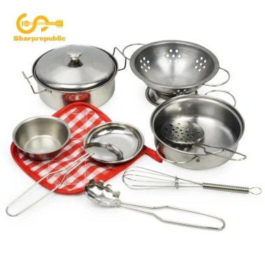 Bộ đồ chơi nhà bếp 10 món Sharprepublic – Dụng cụ nấu ăn thép không gỉ, giáo dục trẻ, giảm giá, giá 178.200 VND 5 Bộ đồ chơi nhà bếp 10 món Sharprepublic – Dụng cụ nấu ăn thép không gỉ, giáo dục trẻ, giảm giá, giá 178.200 VND 5