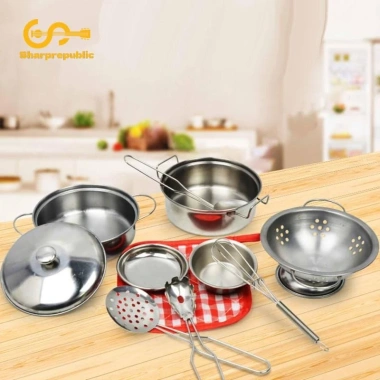 Bộ đồ chơi nhà bếp 10 món Sharprepublic – Dụng cụ nấu ăn thép không gỉ, giáo dục trẻ, giảm giá, giá 178.200 VND 8 Bộ đồ chơi nhà bếp 10 món Sharprepublic – Dụng cụ nấu ăn thép không gỉ, giáo dục trẻ, giảm giá, giá 178.200 VND 8