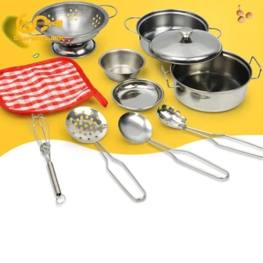 Bộ đồ chơi nhà bếp 10 món Sharprepublic – Dụng cụ nấu ăn thép không gỉ, giáo dục trẻ, giảm giá, giá 178.200 VND 9 Bộ đồ chơi nhà bếp 10 món Sharprepublic – Dụng cụ nấu ăn thép không gỉ, giáo dục trẻ, giảm giá, giá 178.200 VND 9