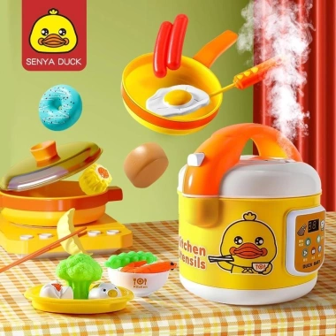 Bộ đồ chơi nhà bếp Mini cho bé 3-6 tuổi - Bếp, chậu, dụng cụ an toàn, bền bỉ COD
