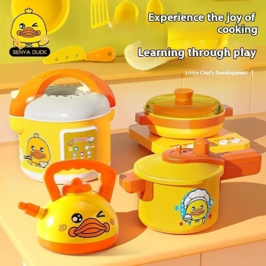 Bộ đồ chơi nhà bếp Mini cho bé 3-6 tuổi - Bếp, chậu, dụng cụ an toàn, bền bỉ COD