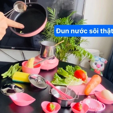 Bộ Đồ Chơi Nhà Bếp Nấu Ăn BabyBee - Đầy Phụ Kiện, Bé Tự Nấu, Giá Ưu Đãi 140.400₫ 3