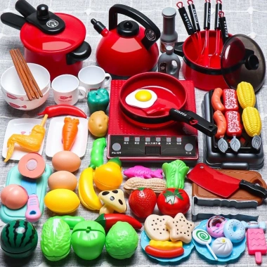Bộ Đồ Chơi Nhà Bếp Nấu Ăn Bếp Điện và Rau Củ Quả cho Bé - Giá ưu đãi 200k