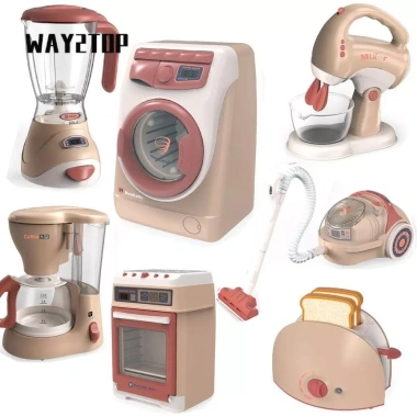Bộ đồ chơi nhà bếp WAY2TOP âm nhẹ - Máy pha cà phê, hút bụi, làm bánh, giảm 22%