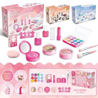 Bộ Đồ Chơi Trang Điểm Giả Không Màu Make Up Bé An Toàn Kích Thích Sáng Tạo 116.560 VND