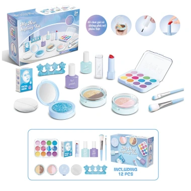 Bộ Đồ Chơi Trang Điểm Giả Không Màu Make Up Bé An Toàn Kích Thích Sáng Tạo 116.560 VND