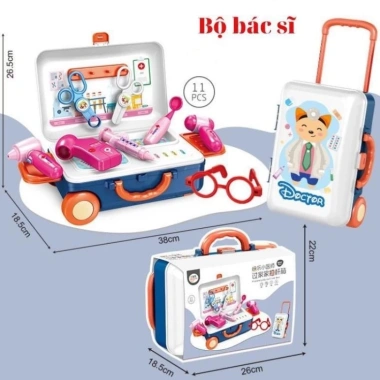 Bộ Đồ Chơi Vali Kéo Nghề Nghiệp Bác Sỹ, Kỹ Sư, Nấu Ăn, Trang Điểm 132.000₫ 2