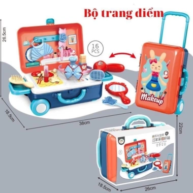 Bộ Đồ Chơi Vali Kéo Nghề Nghiệp Bác Sỹ, Kỹ Sư, Nấu Ăn, Trang Điểm 132.000₫ 5