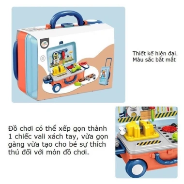 Bộ Đồ Chơi Vali Kéo Nghề Nghiệp Bác Sỹ, Kỹ Sư, Nấu Ăn, Trang Điểm 132.000₫ 7