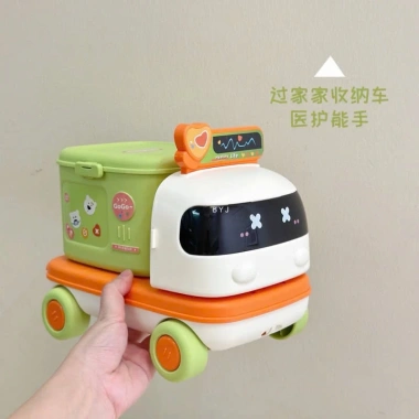 Bộ Đồ Chơi Xe Bus 2in1 Bác Sỹ - Phát Triển Kỹ Năng Trang Điểm, Nấu Ăn, Kỹ Thuật cho Bé | Shop Mẹ Mốc 5