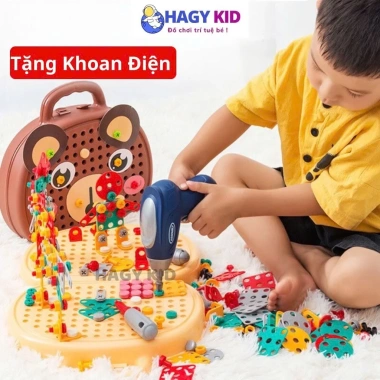Bộ Đồ Chơi Xe Bus 2in1 Bác Sỹ - Phát Triển Kỹ Năng Trang Điểm, Nấu Ăn, Kỹ Thuật cho Bé | Shop Mẹ Mốc 10