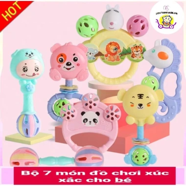 Bộ đồ chơi xúc xắc 7-8 món cho bé - Giá chỉ 45.000₫, rèn luyện tư duy sáng tạo