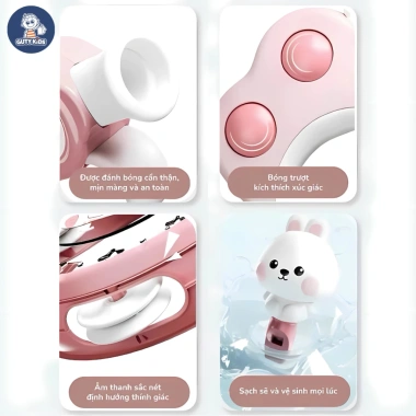 Bộ Đồ Chơi Xúc Xắc Âm Nhạc GutyKids 6 Món Chịu Nhiệt, Âm Thanh Vui, Kỹ Năng - 65.000₫