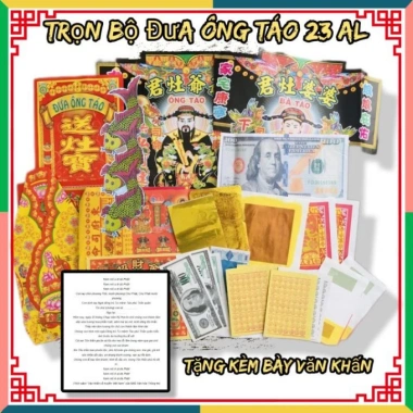 Bộ Đồ Cúng Đưa Ông BÀ Táo 23Al – Rước Về 30Al + 2 Bày Văn Khấn – Chỉ 39.000đ