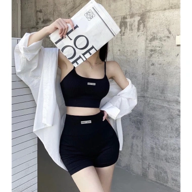 Bộ Đồ Gym Yoga Erobic LACORA BODYG05 Co Dãn Đa Chiều, Thông Thoáng, Tôn Dáng - 101.000₫ 2