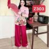 Bộ Đồ Lam Z3 Áo Bà Ba Lụa Họa Tiết Tết Size Nhỏ 40‑58kg Đãi 55‑72kg Giá 169k 9