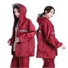 Bộ đồ mưa polyester phản chiếu, dày, chống gió lạnh, thời trang unisex - Giá 128k 2