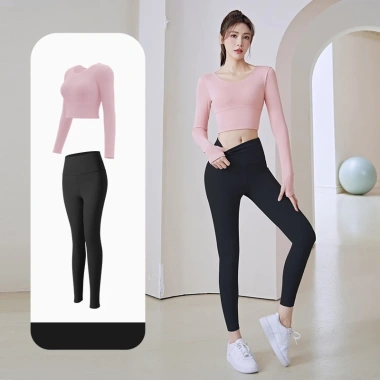Bộ đồ tập gym nữ 2 món: Croptop dây lưng + quần ôm body mút đệm tôn dáng - 287k 10 Bộ đồ tập gym nữ 2 món: Croptop dây lưng + quần ôm body mút đệm tôn dáng - 287k 10