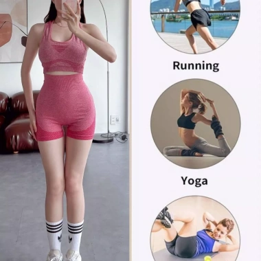 Bộ Đồ Tập Gym Yoga Nữ FITTY S10 - Thoáng khí, mút nâng ngực và mông, set thể thao nữ 8