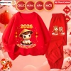 Bộ Đồ Tết Bính Ngọ 2.026 cho Bé Trai & Bé Gái - Set Dài Tay Thun Cotton BABYMALL, Giá 179.200₫