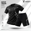 Bộ Đồ Thể Thao Nam Nữ Set Chạy Bộ Gym, Không Bai Nhão, Bền, Mát Mẻ, Co Dãn 4 chiều