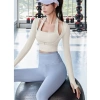 Bộ Đồ Yoga Gym Nữ Dài Tay 2 Món - Thun Lạnh, Mút Đệm, Set Thể Thao Thu Đông, Đạp Xe, Pickleball - 157.999₫ 2