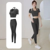 Bộ Đồ Yoga Gym Nữ Dài Tay 2 Món - Thun Lạnh, Mút Đệm, Set Thể Thao Thu Đông, Đạp Xe, Pickleball - 157.999₫ 10