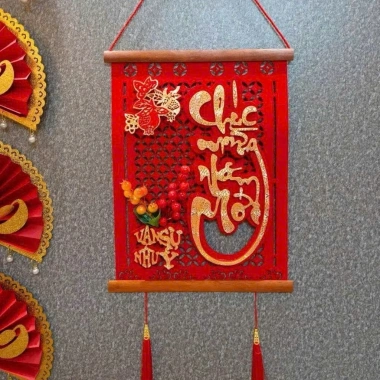 Bộ đôi câu đối đỏ trang trí Tết 2.026 - Dải trang trí tài lộc, bình an, giá ưu đãi 45k 10 Bộ đôi câu đối đỏ trang trí Tết 2.026 - Dải trang trí tài lộc, bình an, giá ưu đãi 45k 10