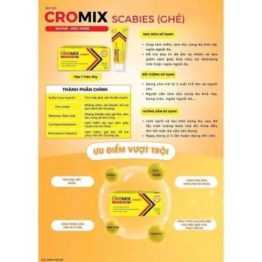 Bộ đôi Cromix trị ghẻ, ký sinh trùng, chấy rận rệp - Hiệu quả nhanh, chỉ 85.000₫