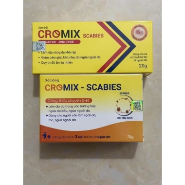 Bộ đôi Cromix trị ghẻ, ký sinh trùng, chấy rận rệp - Hiệu quả nhanh, chỉ 85.000₫
